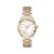 Michael Kors Lennox Ladies White Dial & Two Tone Bracelet Watch