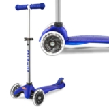 Micro Mini Plus 3 Wheel Scooter with LED Wheels Blue & Pink – Free C&C Only