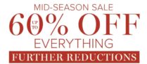 Mid season sale up to 60% off everything (further 15% with code)
