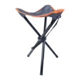 Milestone Camping Folding Tripod Stool, Camping, Garden, Fishing, Festivals, 80kg