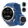 Military Smartwatch for Men, 112 Sports Modes, Calls, IP68 Blue