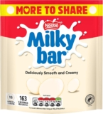 Milkybar Giant Buttons White Chocolate Sharing Bag, 176g Pack of 1