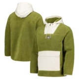 Milwaukee Bucks Elements Micro Fleece Hooded Quarter Zip – Safari – Mens