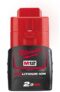 Milwaukee M12B2 12V 2.0Ah RedLithium-Ion Battery