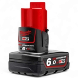 Milwaukee M12B6 M12 6.0Ah Extended Capacity Lithium Ion Battery