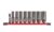 Milwaukee SHOCKWAVE 3/8 Drive Impact Deep Socket Rail Set 9 Pieces