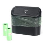 Mini 1.4l Car Organizer Bin with Lid and 40pcs Trash Bags