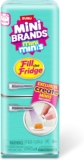 Mini Brands Fill The Fridge Playset w/UV Light by ZURU, Collectibles, DIY, Resin Play, Exclusive Recipe, NOT Edible, 8