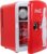 Mini Fridge For Bedrooms 4L Small Fridge 6 Can Table Top Quiet Mini Fridges 12v