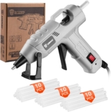 Mini Hot Glue Gun Kit: DEKO 20W Hot Glue Gun Fast for Crafting with 7mm 30 Glue Sticks for School Kids Craft Hobby DIY Arts Card Sealing Glass Fabric Metal Wood Plastic Home Repairs,Grey