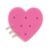Mini Pink Heart Charm Notebook