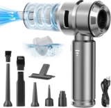 Mini Portable Car Vacuum Cordless, 23000PA Powerful Strong Cyclonic Suction USB Rechargeable Foldable Handheld Vacuum with One-touch Dust Removal Cleaner for Car, Home, Office, Kitchen