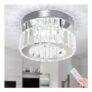 Mini round Crystal Ceiling Light Dimmable LED Chrome