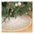 Minicoco 36-Inch Red Christmas Tree Skirt for Home Decor