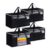 Minicoco 4-Pack 90L Clothes Storage Bags, Reinforced Handle, Black