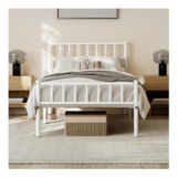Minimalist Metal Bed Frame with Headboard