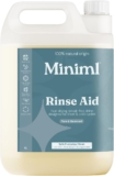 Miniml Rinse Aid 5L Refill – All Natural Dishwasher Cleaner Washing Liquid Detergent for Professional & Commercial Streak Free Glass and Dishwashing – 5L Vegan & Cruelty Free Refill