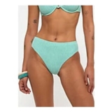 Mint Crinkle Texture Midi Bikini Bottoms
