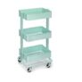 Mint Green Three Tier Storage Trolley