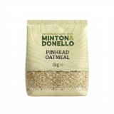 Minton & Donello Pinhead Oatmeal 6 x 1kg – Traditional Pinhead Oats