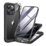 Miracase Glass Case for iPhone 15 Pro Case 6.1-Inch