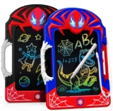 Mirthigig Toys for 2-8 Year Old Boys Kids, 2 Pack Colorful LCD Drawing Writing Tablet with Web Stylus & Grip, Toddler Doodle Board Learning Toys Gifts Birthday Present for 3 4 5 6 7 8 Year Old Boys