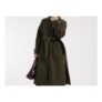 Miss Selfridge Petite Formal Funnel Coat in Khaki