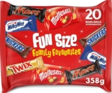 Mixed Fun Size Chocolate Bar Multipack Variety Assortment 358g 20 Pieces (£3.82-£3.61 S&S)