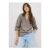 Mocha 3/4 Sleeve Popover Blouse – 22