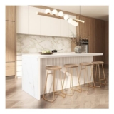 Modern 180 Cm Wood Kitchen Island with Storage, White