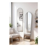 Modern Arched Metal Floor Mirror