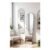 Modern Arched Metal Floor Mirror