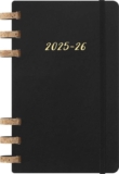 Moleskine Student Life Planner 2025-26, Weekly and Monthly Spiral 12-Month Planner With Soft Cover, Colour Black, Large 15 x 21 cm