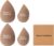 Momos Workshop Makeup Sponge Set, Cosmetic Blender for Foundation & Powder, Latex-Free Soft Face Sponge Set Applicator,Travel Essential Cosmetics Tools,4pcs