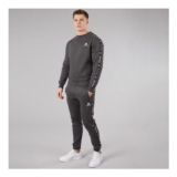 Money Mens Tape Crew Tracksuit Charcoal