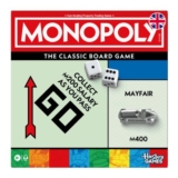 Monopoly Board Game with Storage Tray and Larger Tokens