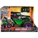 Monster Jam, Official Smash & Bash Grave Digger Remote Control Monster Truck, 1:15 Scale Repairable – January Pre-order