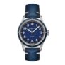 Montblanc 1858 Automatic Blue Leather Strap Watch