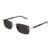 Montblanc Mens Rimless Gold-Tone Metal Full Rim Rectangle Sunglasses