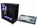 Montech HS01 PRO Black Reversible Mid Tower PC Case Free Montech MKey TKL Mechanical Gaming Keyboard