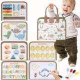 Montessori Busy Board for Children 3 Years Old Sensory Book – Sold by Hahaland Toys / FBA