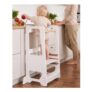 Montessori Toddler Step Stool Height-Adjustable, Non-Slip, Safety Rail