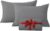 Moonlight Bedding Pillow Cases 2 Pack Grey Pillowcases Envelope Closure Super Soft Brushed Microfiber Standard House Wife Pillow Covers, (50 X 75 CM)