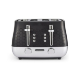 Morphy Richards Cassini 4-Slice Toaster, 6 Power Levels, Black