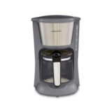 Morphy Richards Equip Filter Coffee Machine, 10-Cup, Grey/SS