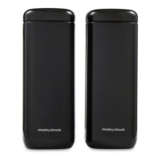 Morphy Richards Large Storage Canisters, 2-Pack, 2.6L, Black