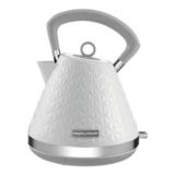 Morphy Richards Vector Pyramid Kettle, 1.5L, 3kW, 360 Cordless, White