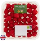 Morrisons British Raspberries 250g 50% Extra Free (375g total)