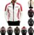 Motorcycle Jacket For Men Leather Slim Fit Stand Collar Zip Up Biker Coat Red White Contrast Racing Jacket With Zipper Pockets Casual Outerwear Daily Streetwear Driving Fashion Top For Spring Fall