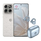 Motorola Edge 70 and Moto Buds Loop with Swarovski Crystals (12/512 GB, Dual 50 MP Camera Flicker Camera, 50 MP Selfie